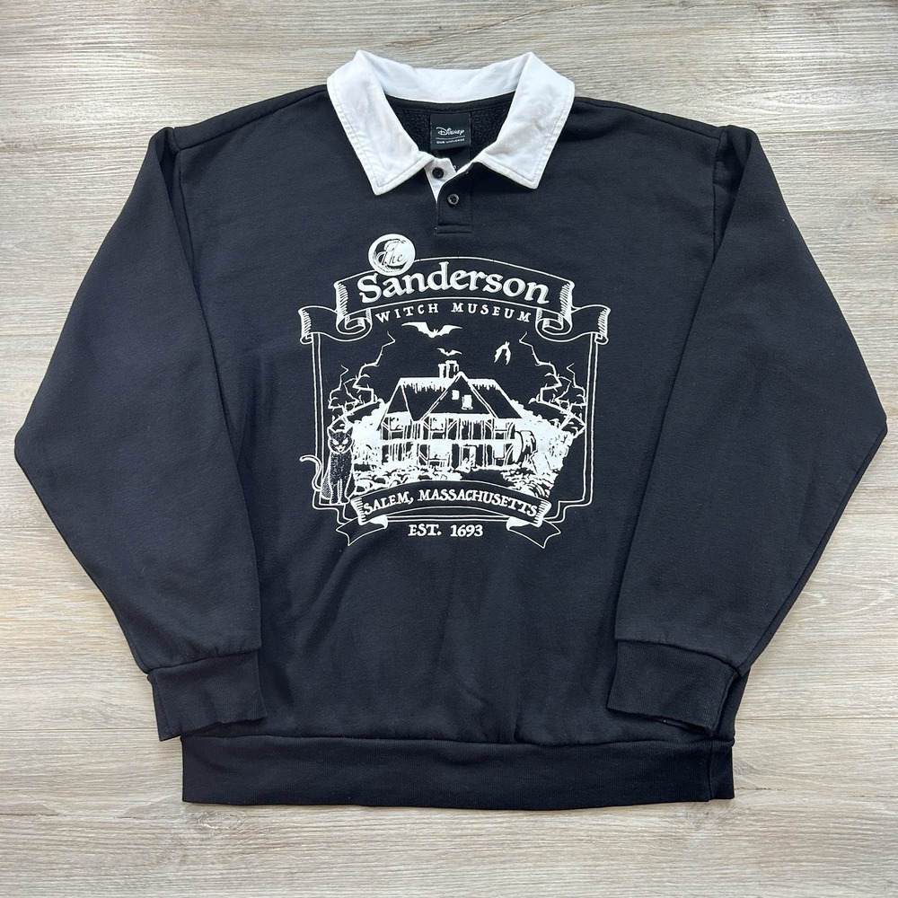 Disney Our Universe M Hocus Pocus Sanderson Witch Museum Rugby Sweatshirt Unisex